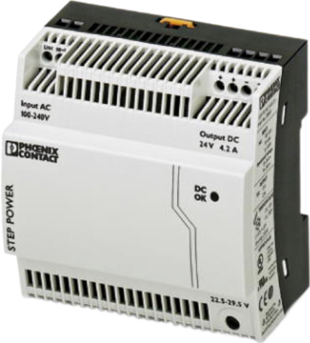 Phoenix Contact STEP-PS/1AC/24DC/4.2 DIN-rail netvoeding 24 V/DC 4.4 A 100 W 1 x