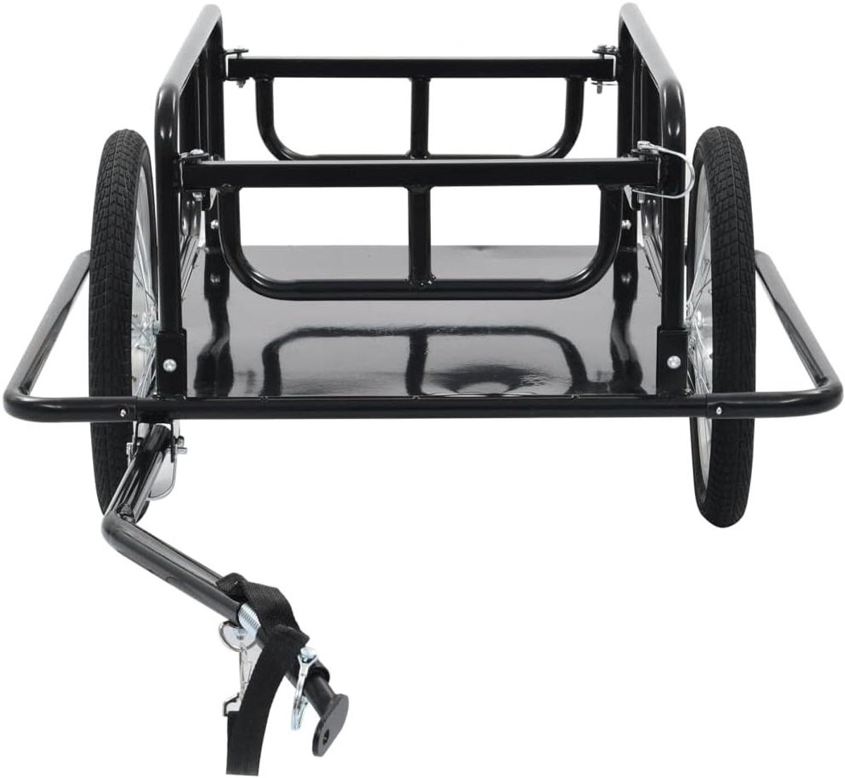 Fietskar - Fietsaanhanger Goederen - Goederen Vervoeren - Opvouwbaar - 50 kg capaciteit - Zwart