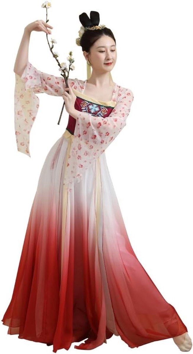 Elegante Hanfu Tang Dynasty Jurk voor Vrouwen, Traditionele Chinese Kleding, Cosplay Kostuum, Culturele Outfit, Historische Mode