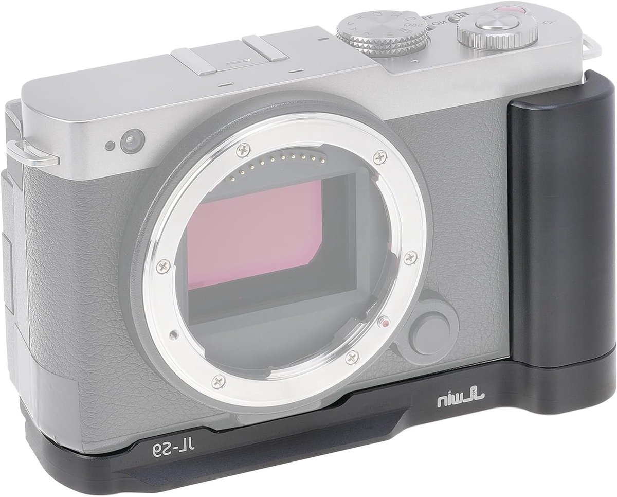 Metalen L-vormige handgreep met snelontgrendelingsplaat voor Panasonic LUMIX S9 camera, geschikt voor Arca Swiss statief en verbeterde grip en stabiliteit