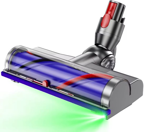 Stofzuigerborstel – Aangedreven Zuigmond Geschikt voor Dyson Steelstofzuiger V8,V10,V11,V15,G5 – Turbo Borstel – Vloerzuigmond – Blauw