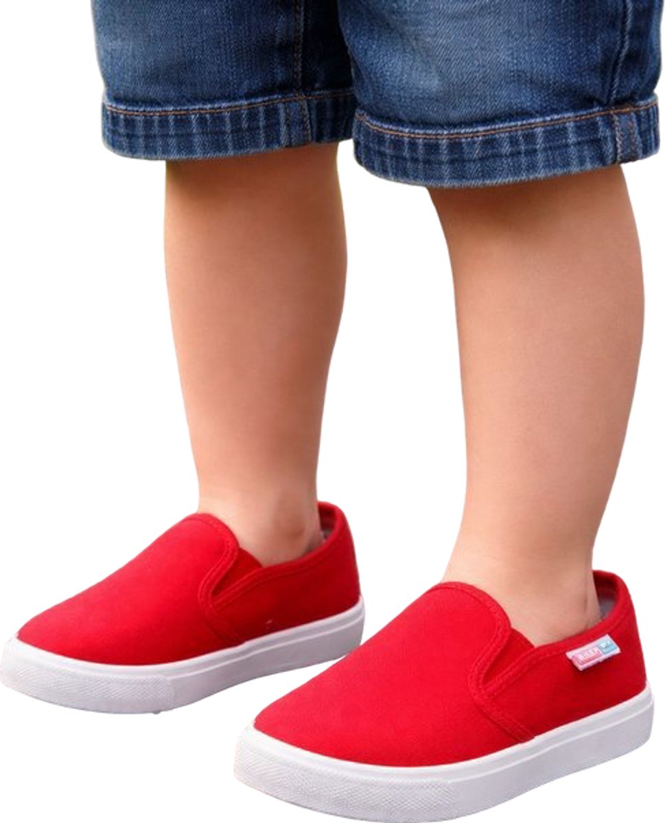 Nette Instappers voor Kinderen - Loafers - Sneaker - Schoenen - Rood