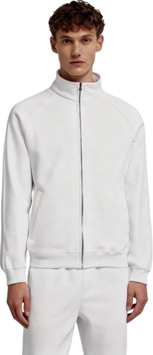 Aansluitend Vest Heren - Wit - Rits - Trui - Zakken - Jack - Maat M