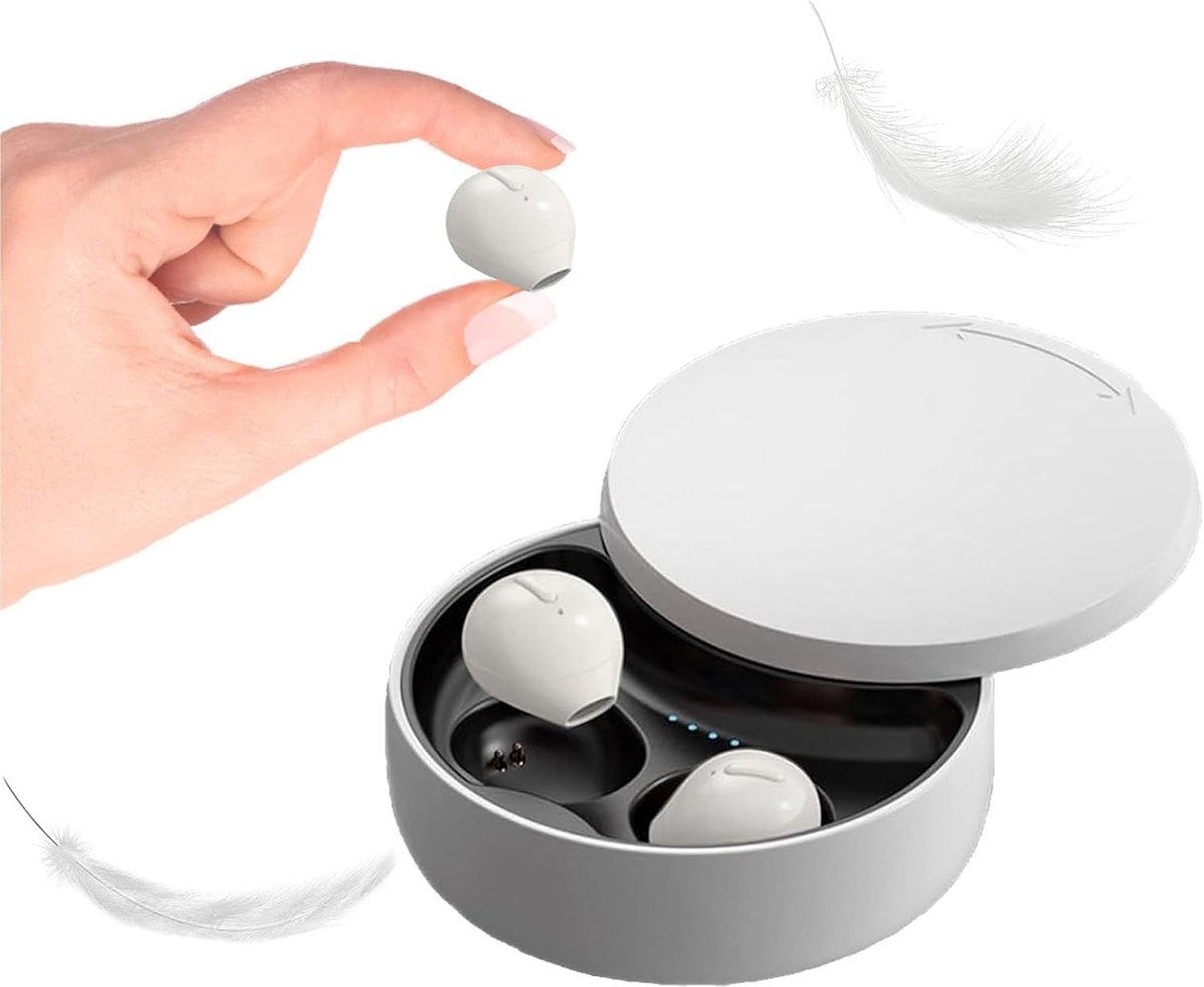 Kleinste oordopjes Onzichtbare Bluetooth-oordopjes Mini draadloze oordopjes Discreet Bluetooth-oortje Klein verborgen oordopje voor op het werk Hoofdtelefoons Slaap Echt draadloos oordopje met oplaadcassette