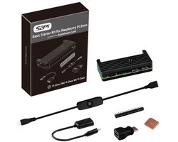 Dailygoody - behuizing kit - Raspberry Pi Zero 2 W - Compact en veelzijdig - Inclusief koellichaam - Perfect voor hobbyisten - Compleet met ac...