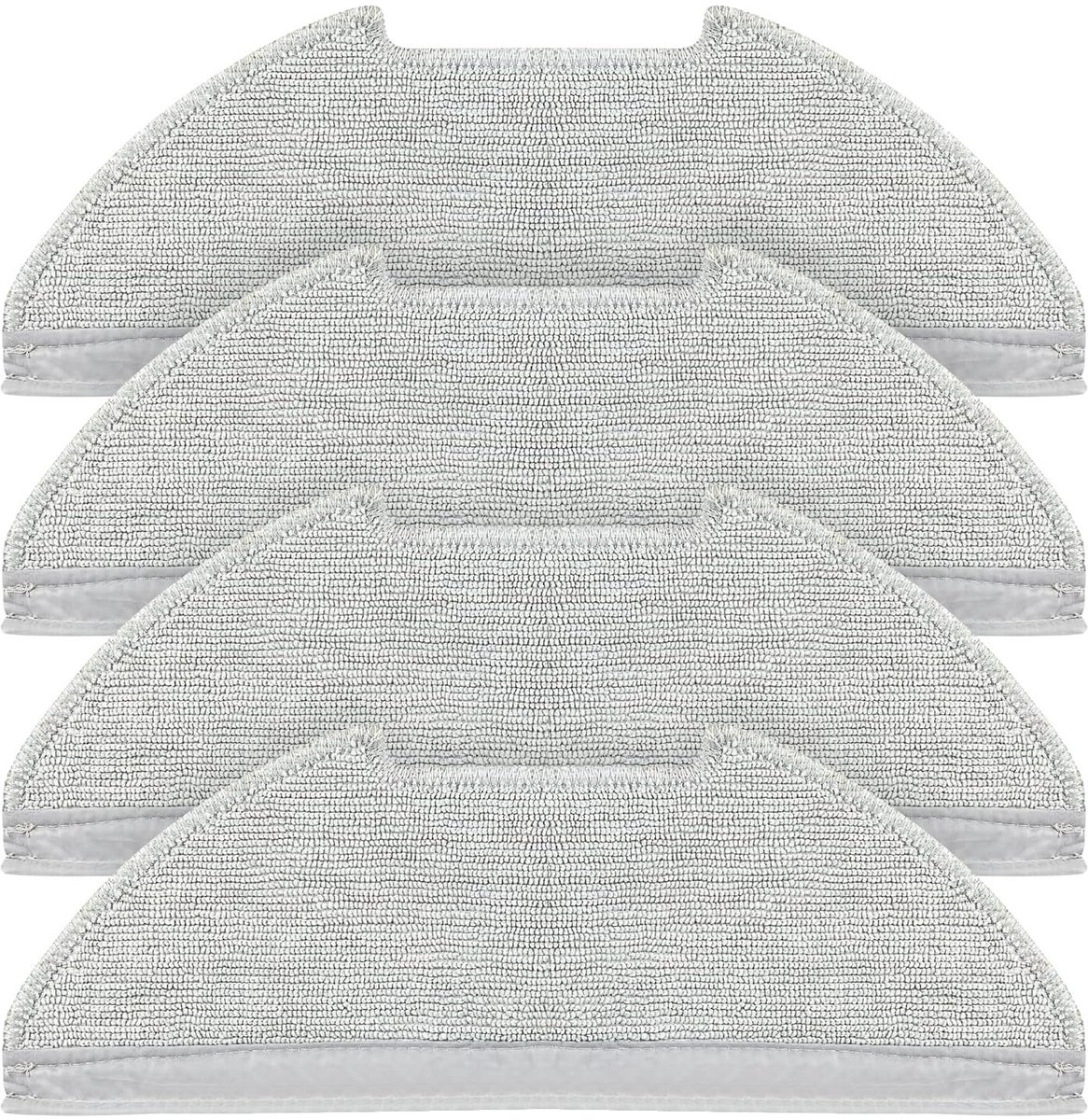 4-Pack Wasbare Dweilpads voor Robotstofzuiger Vervanging - Geschikt voor Model E10s