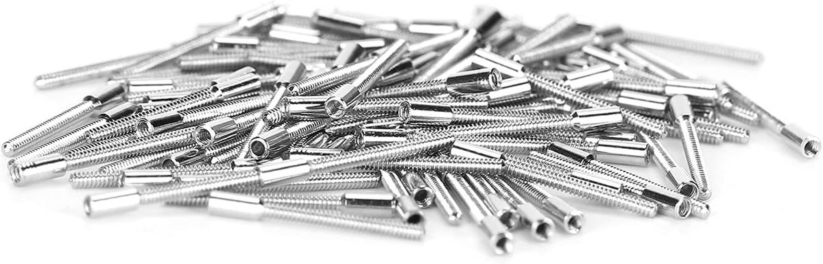Hoogwaardige 0.9 Mm Horloge Winder STEM Set voor Horloge Reparatie en Vervanging - 100 Stuks Zilver Gereedschap voor Horlogemakers
