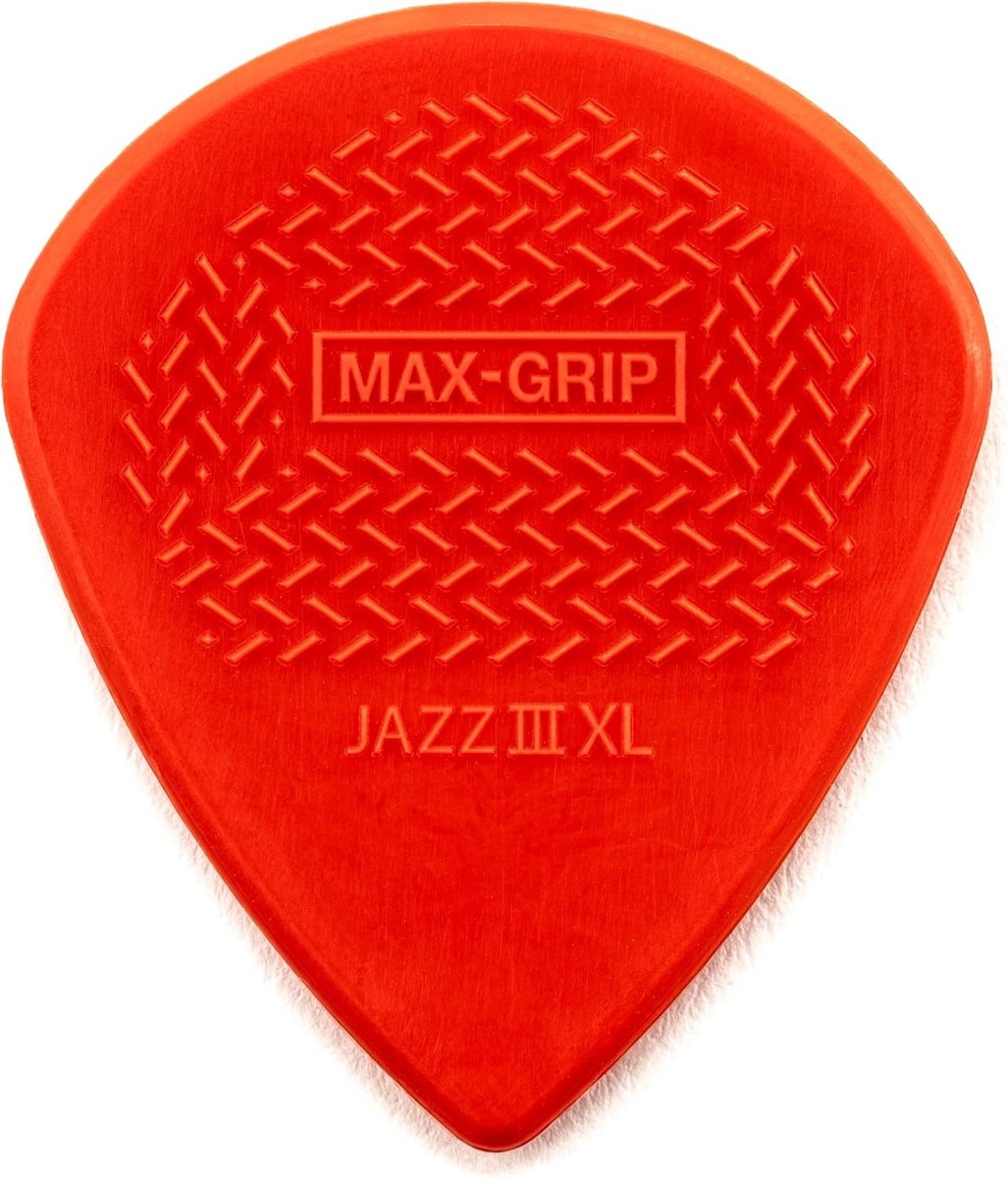 Jim Dunlop 581PXLN Jazz III XL Max Grip Plectrum 1.38 mm 6-pack