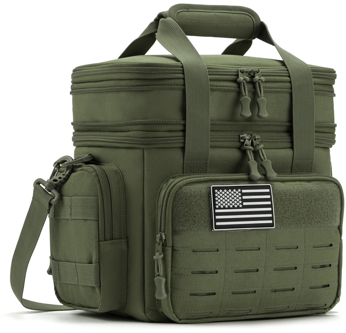 Geargalaxy Lunchbox - Reis Lunchbox - Outdoor Lunchbox - Bewaardoos - Picknickbox - Koeltas - Koelbox Tas - Picknickdraagtas - Groen