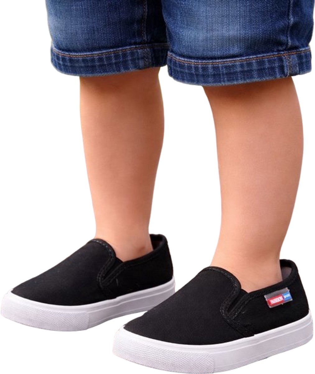 Nette Instappers voor Kinderen - Loafers - Sneaker - Schoenen - Zwart