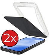 Protection d'écran de confidentialité - 2 pièces - Compatible avec Samsung Galaxy S24 - Avec kit d'installation - Verre de protection - Anti-espion - Verre flexible - Verre trempé - Protection d'écran