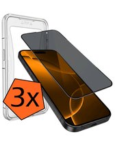 Screenprotector - 3 Stuks - Geschikt voor Apple iPhone 16 Pro Max - Met Installatie Kit - Privacy Filter - Flexibel Glas - Beschermglas - Tempered Glass - Screen Protector
