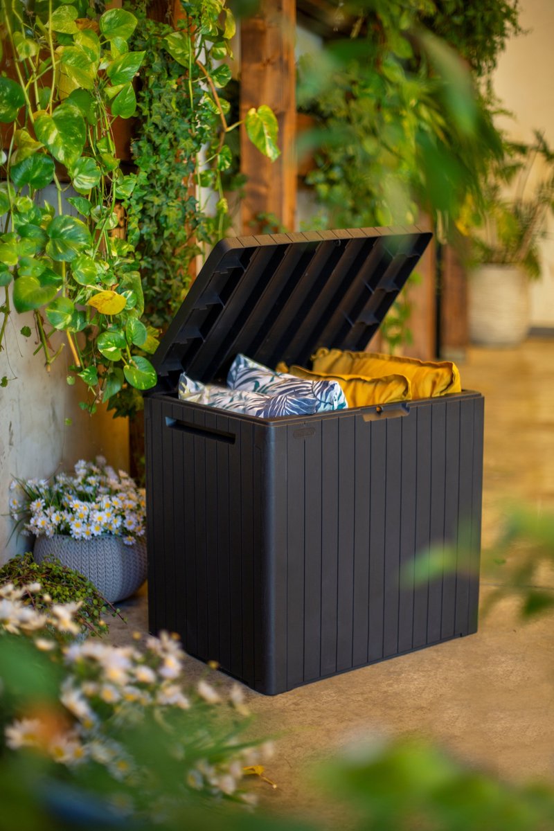 Keter City Opbergbox - 113L - 57.8x44x54.8 cm - Antraciet
