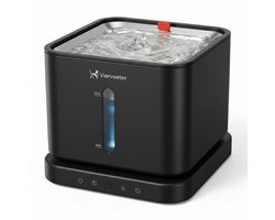 Viervoeter® Draadloze Drinkfontein RVS - Sensor Waterfontein voor Kat en Hond - Inclusief 3 filters en los te koppelen accu - 3L - 30d batterijduur