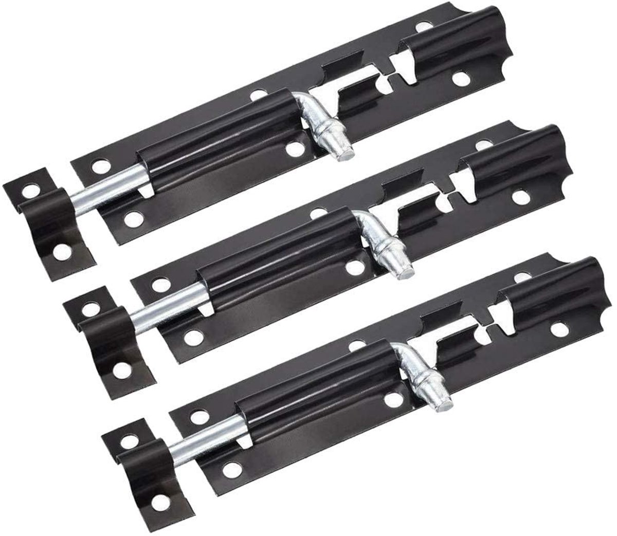 SPHProducts - Zwarte Klink Catch - Heavy Duty - Tuinpoort Beveiliging - 4 Inch - Schuurdeu