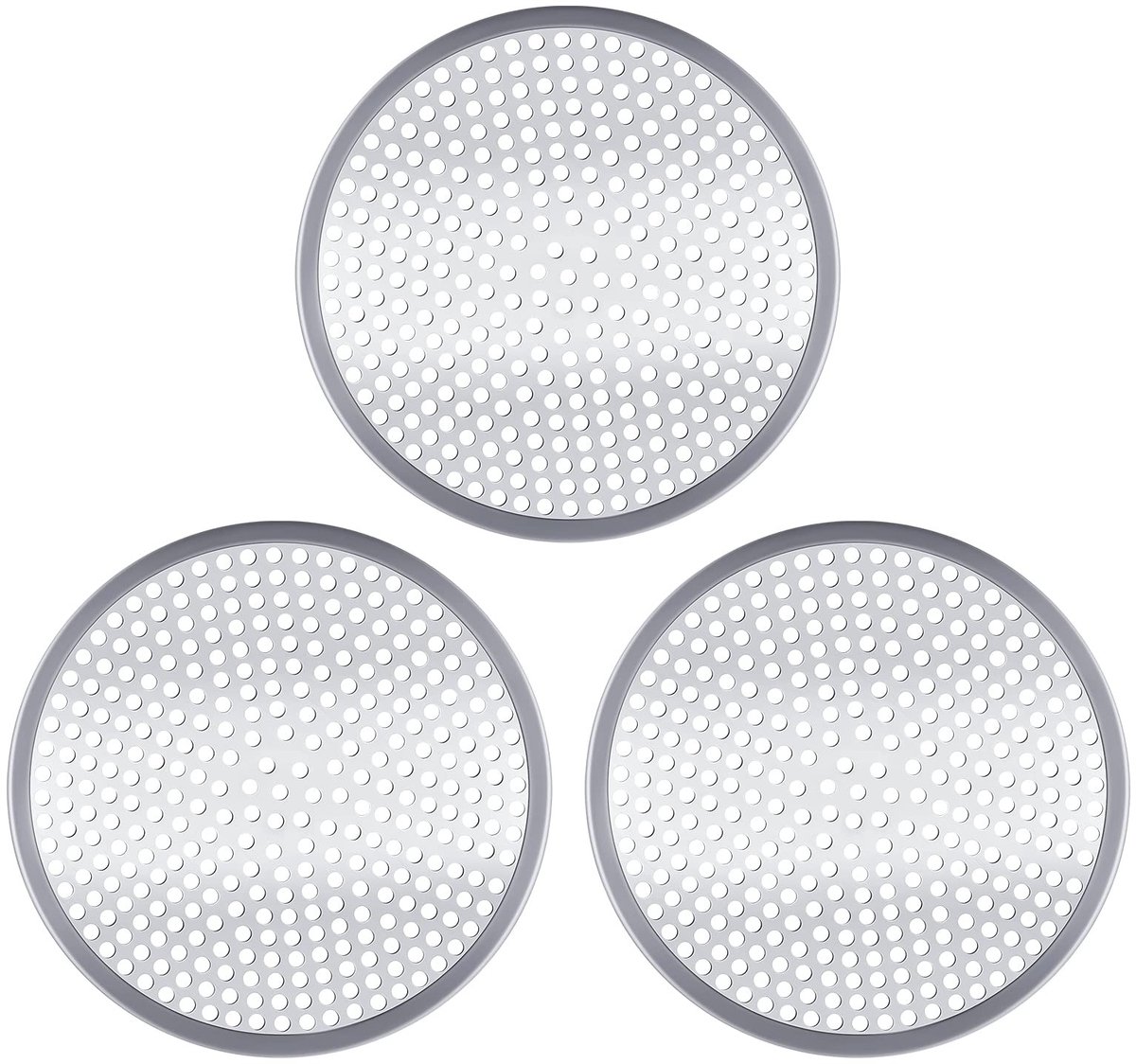 Dailygoody - Afvoerzeef - Haarvanger - Roestvrij staal - Douche - Haarcatcher - 3 stuks - Voor badkamer en keuken