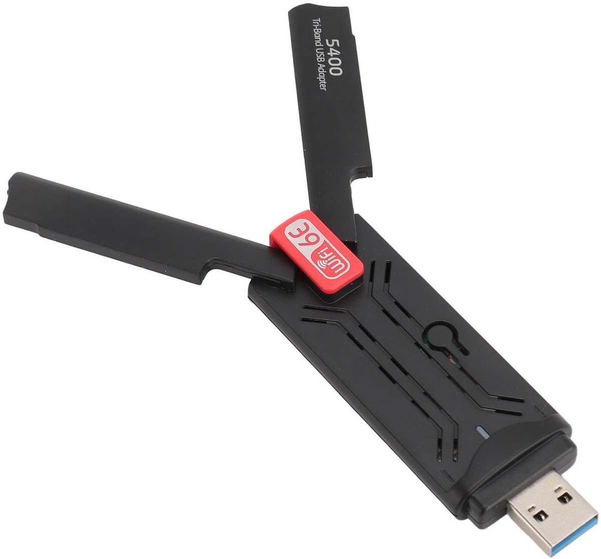 USB 3.0 WiFi 6E Adapter - 3-band 5400Mbps - Draadloze Gaming-pc Adapter - 2.4G 5G 6G - Desktop-laptop-pc - Windows 10 11 .
