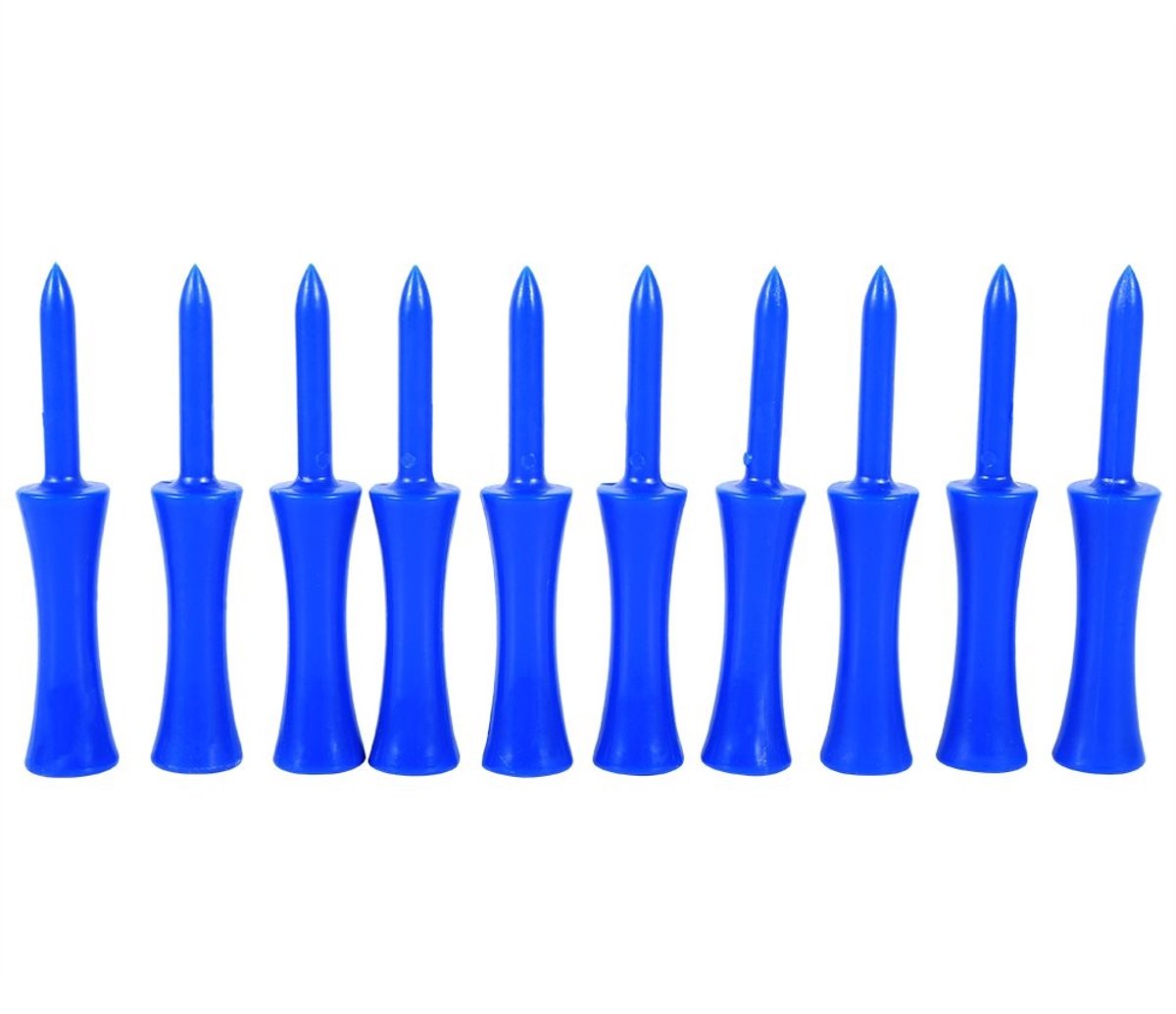ONF3 - Golf Tees - Duurzame Golfaccessoires - 68mm Plastic - Blauw - Verminder wrijving en spin - Geschikt voor golfsporten