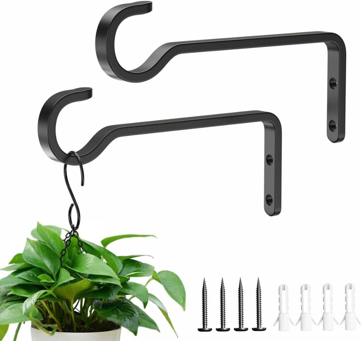 MRKK® Plantenhaak Hanging Basket - Muurhaak voor Planten - Wandhaak