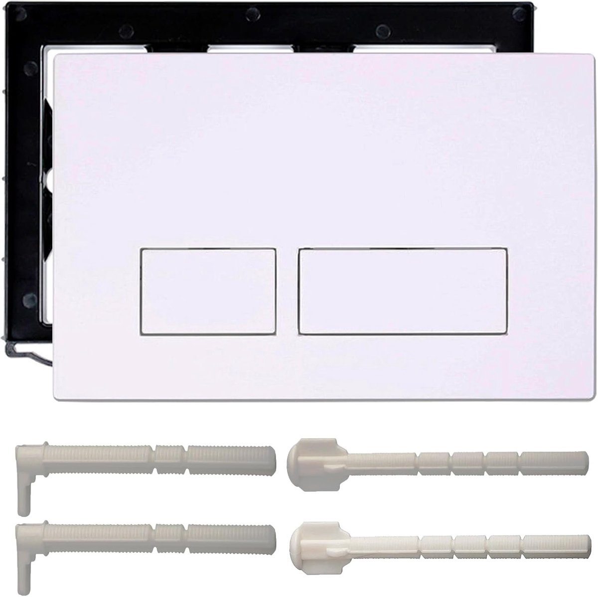 Toilet drukplaat - wit - compatibel met Geberit Sigma, UP300 en UP320 - eenvoudig te installeren - ShopVlot