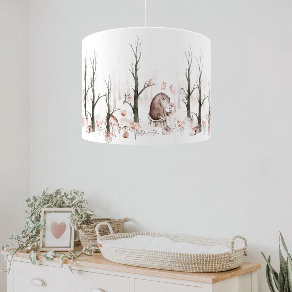 Hanglamp bosdieren - babykamer - kinderkamer - lamp dieren - Kinderkameraccessoires - Babykameraccessoires