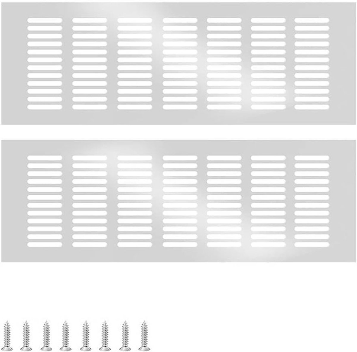 Ventilatierooster voor Insectenbescherming - 300 mm x 100 mm - Metaal Grille voor Afvoer e
