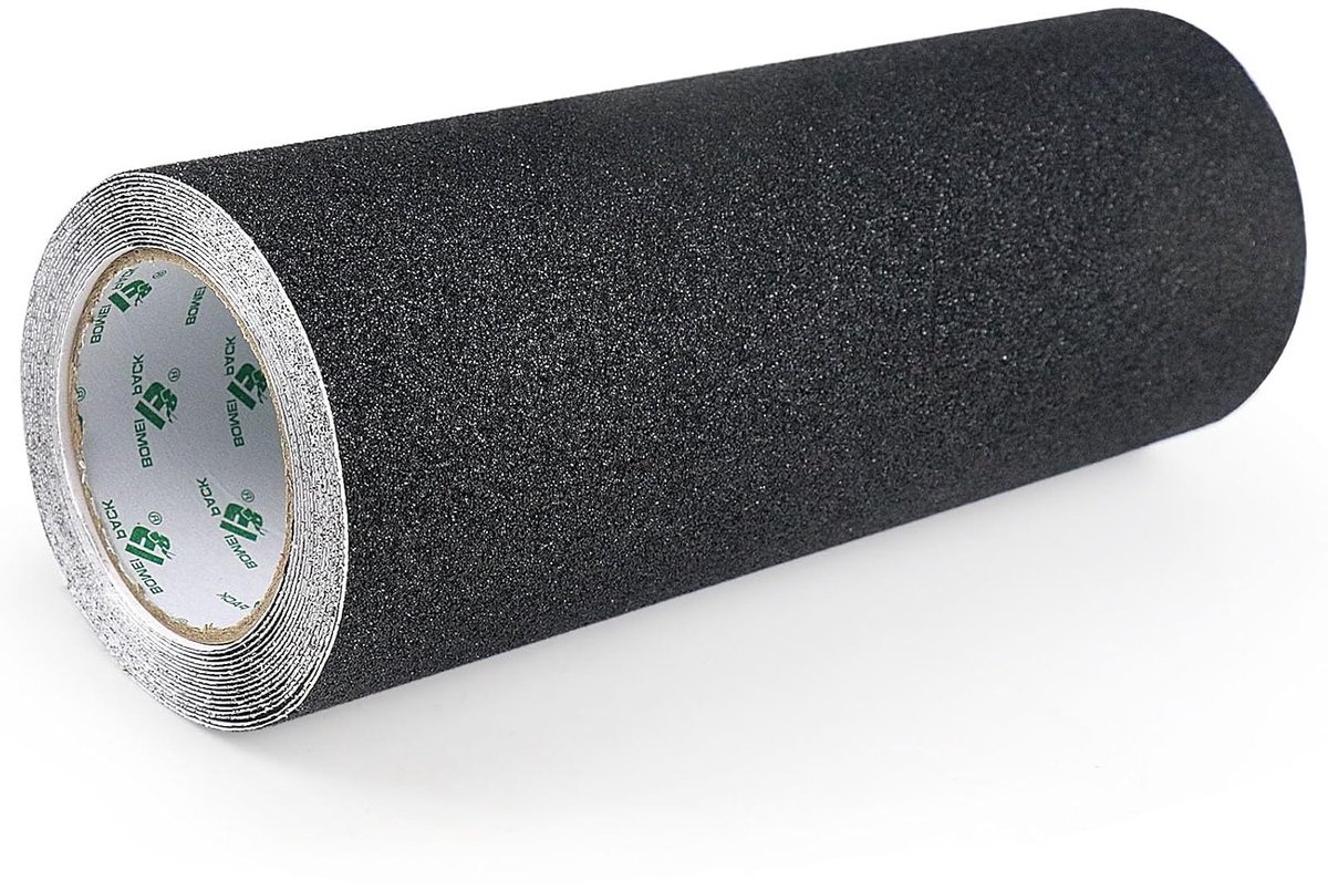 Grip Tape voor Trappen en Skateboards - 300 mm x 5 m, Zwart, Antislip, Veiligheid, Binnen en Buiten Gebruik