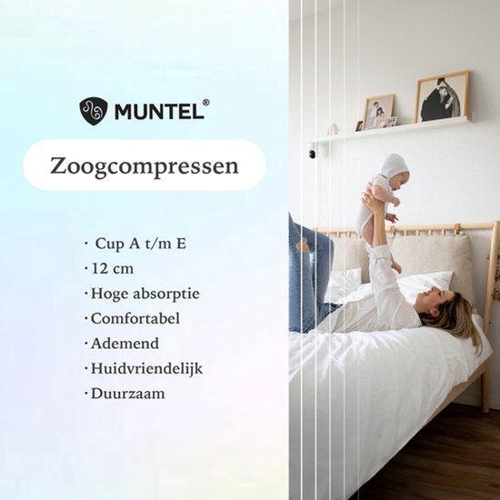 Wasbare - Zoogcompressen - Lekvrije - Biologische - Bamboe - Voorgevormde - Herbruikbare - Super absorberende - One size - 8st. - Waszak - Travelbag — afbeelding 5