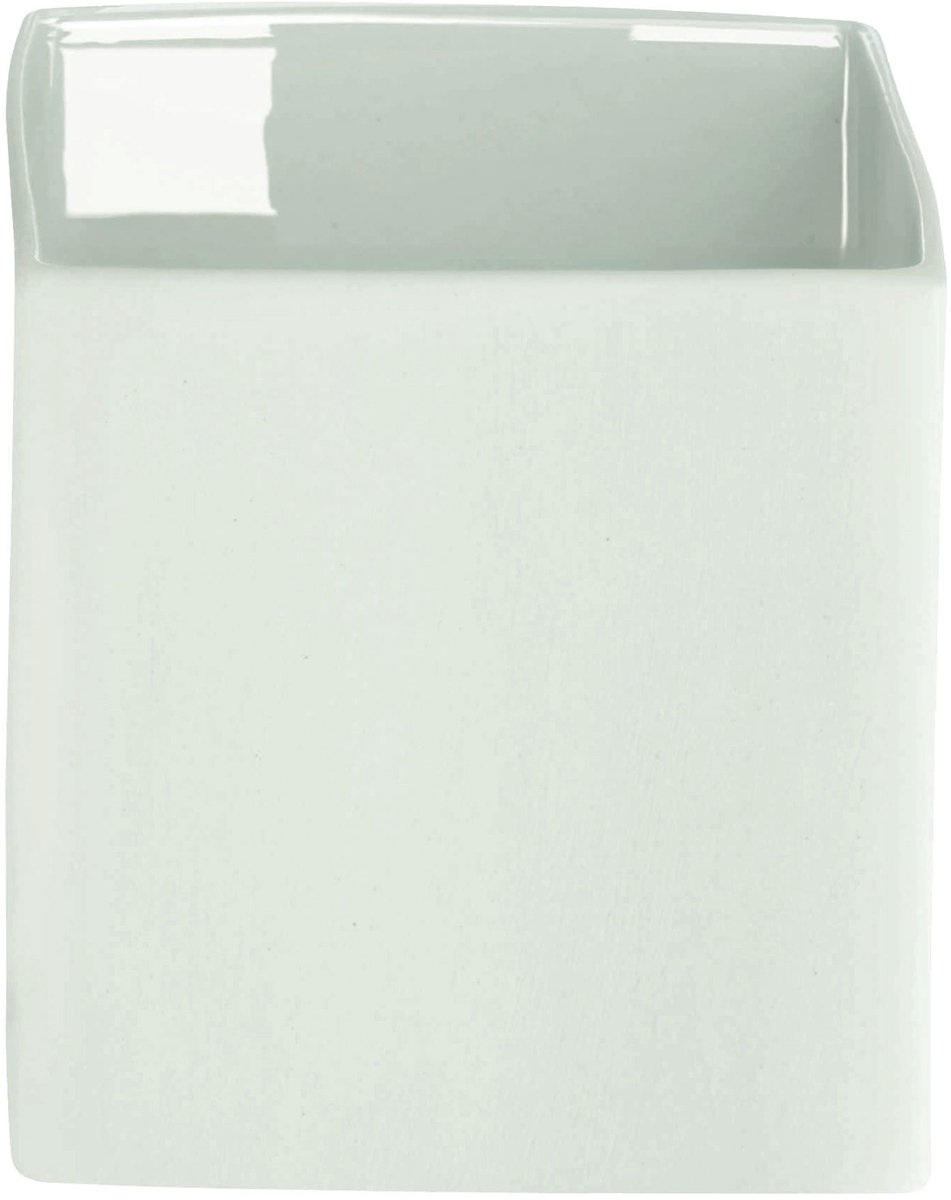 ASA Selection Cube Blue bloempot, bloemenvaas, bloembak, pot, decoratie, keramiek, mint, 9 cm, 46012108