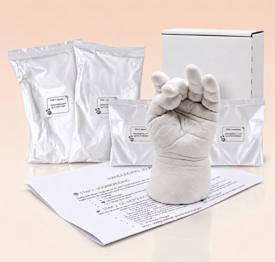 Forever Tiny® Essential 3D Gipsafdrukset - Baby Hand & Voet - Goed voor 2 Afdrukken - Voordelige keuze