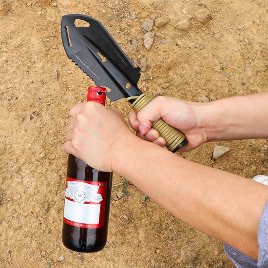Dailygoody - Camping Schep - RVS Overlevingsschep - Multifunctionele Schep voor Buiten - Ideaal voor Kamperen - Lichtgewicht en Duurzaam - Geschikt vo — afbeelding 3