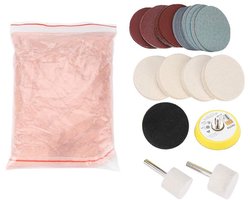 Dailygoody - Glas Krassen Verwijder Set - Polijstpakket voor Auto Glas - Efficiënt en Effectief - Glasreparatie - Krasverwijdering voor Auto - Ideaal ...