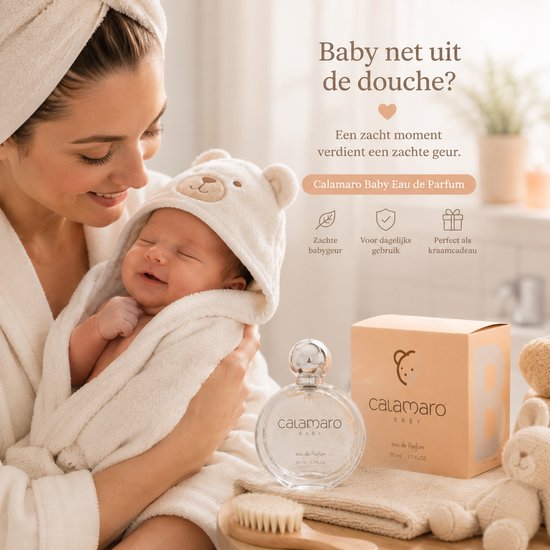 Baby - Baby Parfum - Baby Eau De Parfum - Baby Cadeau - Kraamcadeau - Baby Spullen - Merk Calamaro - Baby Jongen - Baby Meisje - Baby Spullen - Kraamcadeau - 50ML - Mooie Doorzichtige Parfum Flesje - Kerstcadeau - Christmas - Cadeautjes van Calamaro — afbeelding 4