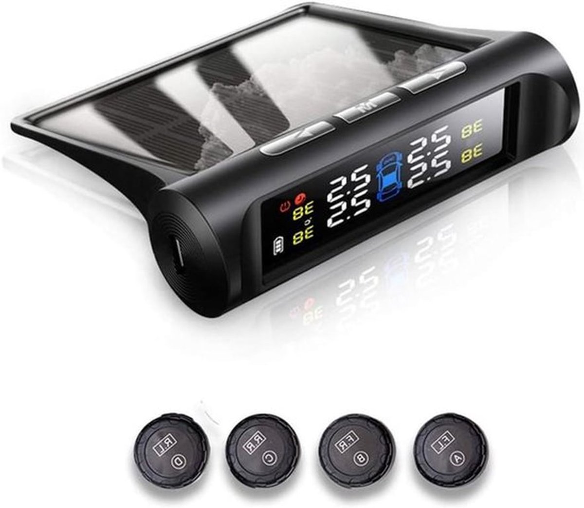 Bandenspanningsbewakingssysteem - Monitor - Zonne-energie - Externe sensor
