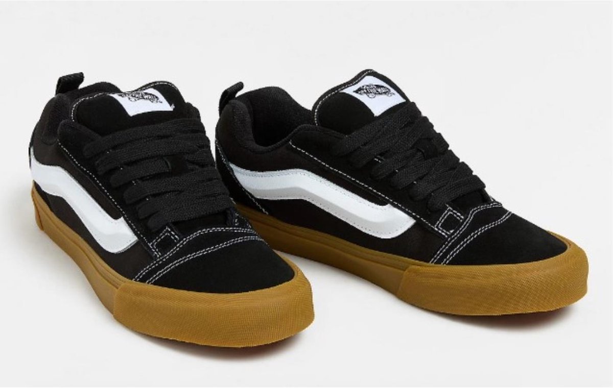 Vans Knu Skool Unisex Sneakers van Echt Leer VN0009QCB9M1 Veelkleurig