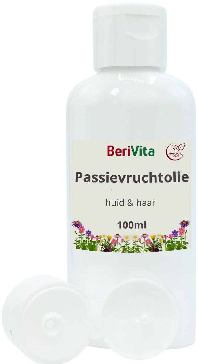 Passievrucht Olie Puur 100ml - Huidolie en Haarolie uit zaden van Passievruchten, Maracuja