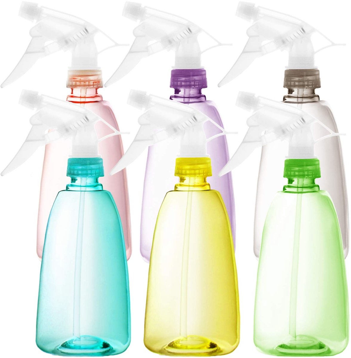 Dailygoody - Lege Plastic Spuitflessen - Herbruikbaar - 4 Pack - Multi kleuren - Geschikt voor Haar en Reiniging - 16 oz