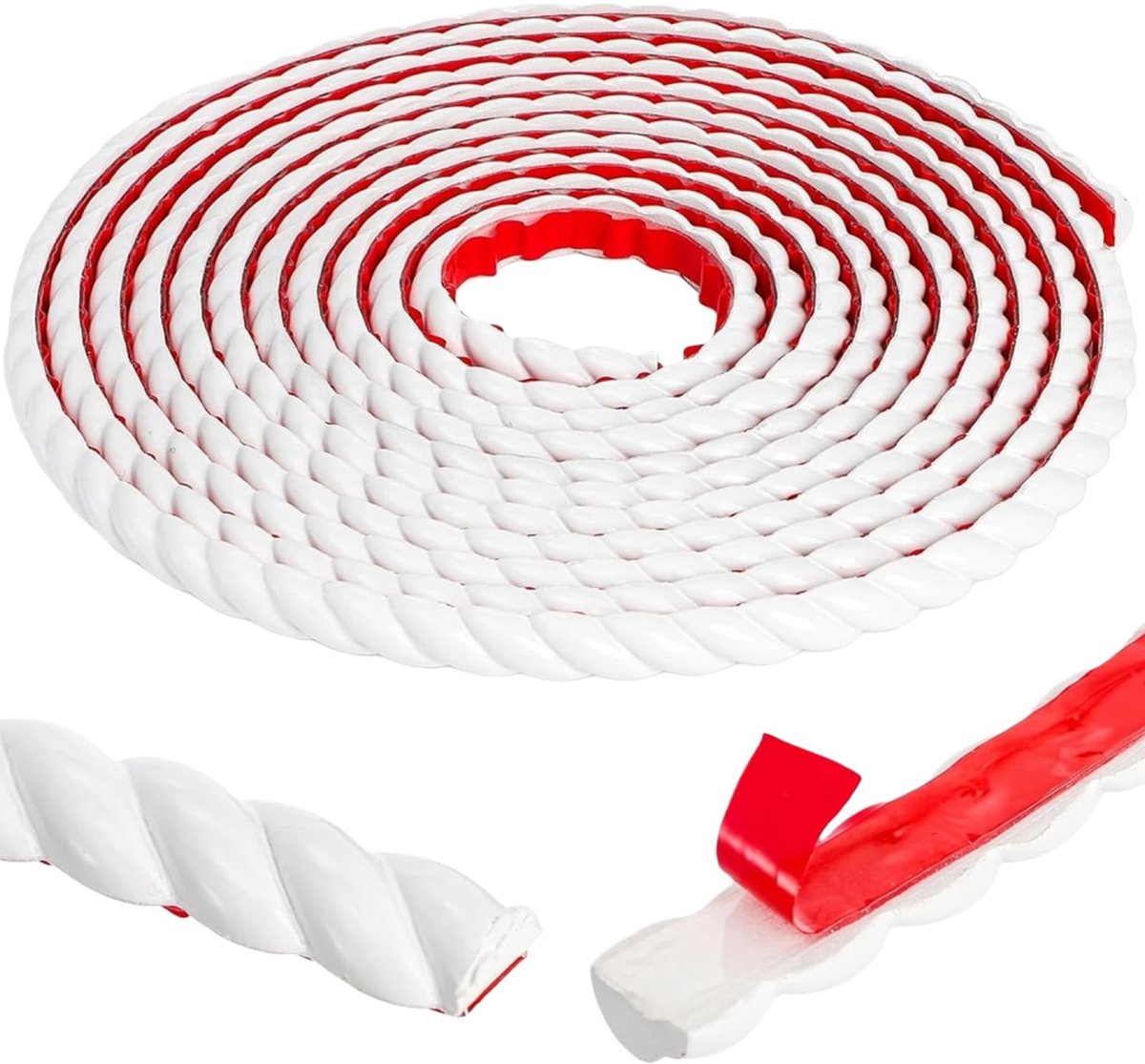 Dailygoody - Decoratieve Molding - Flexibel en Zelfklevend - Wit PVC voor Wanden - Makkelijk aan te brengen - Perfect voor interieur - Ideaal voor ren