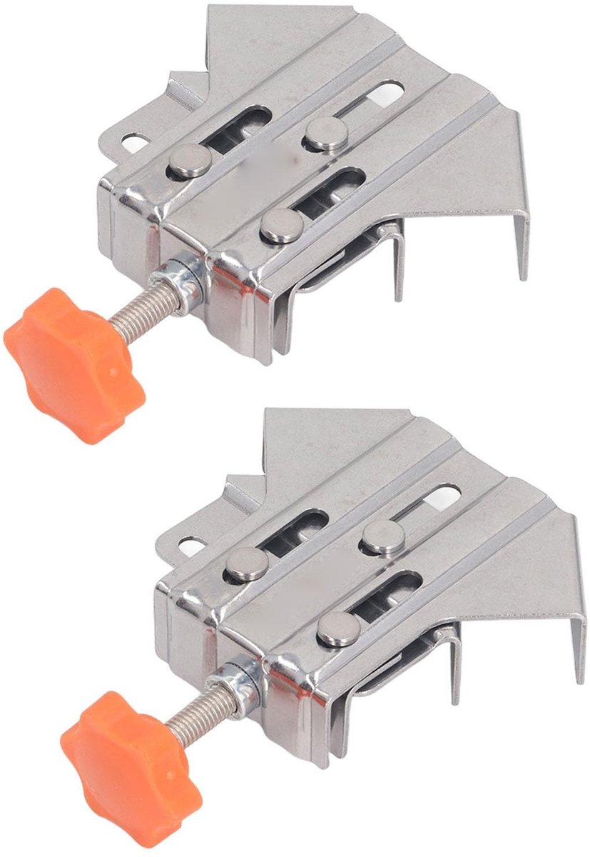 Dailygoody - 2pcs Hoek Klemmen - Roestvrij Stalen Hoek Klem voor Houtbewerking