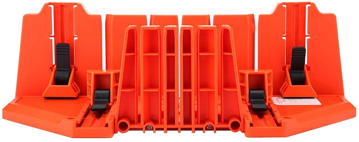 Dailygoody - Miter Saw Box met Klem - 14 Inch Plastic Miter Block voor Houtbewerking