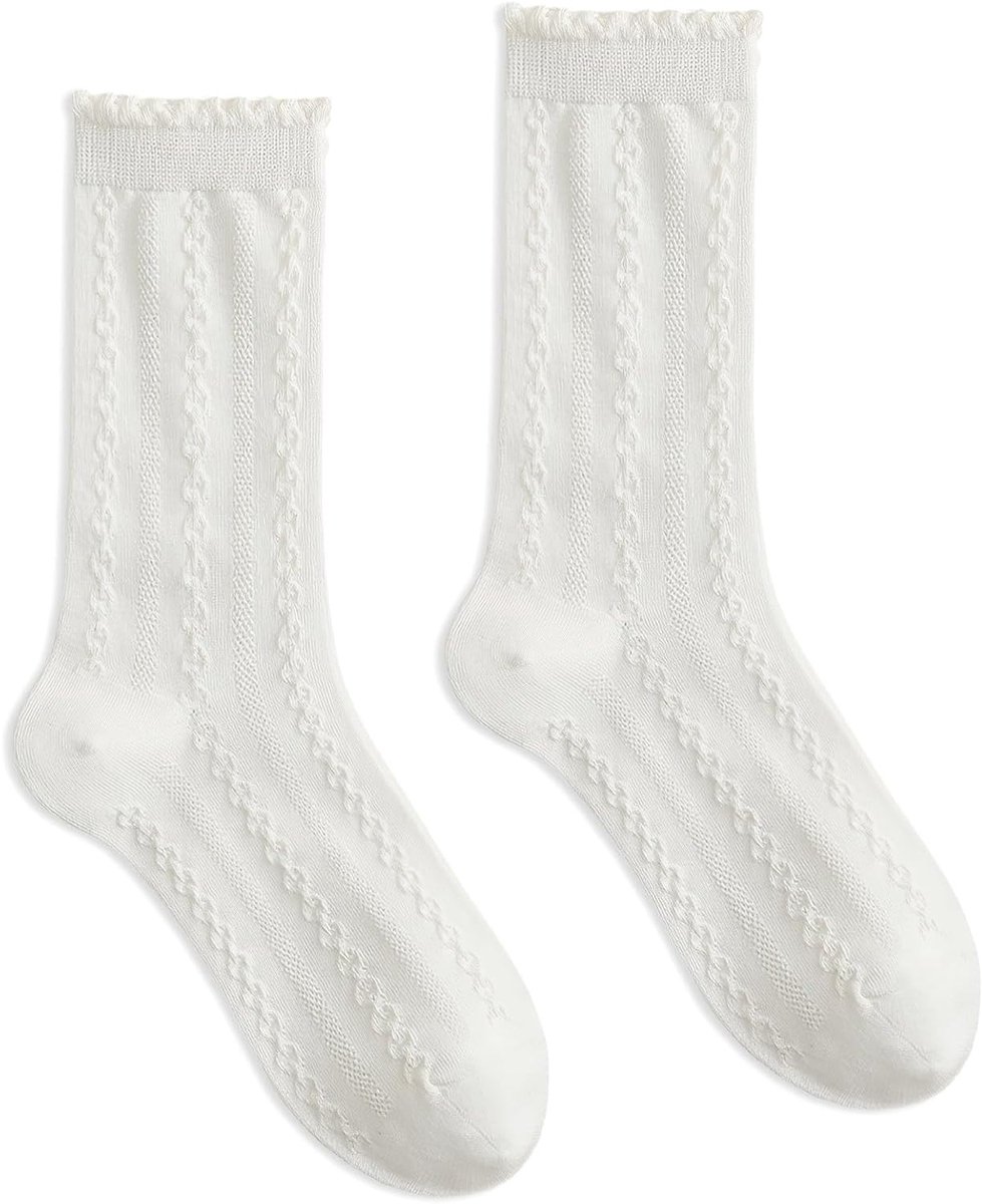Rimpelsokken voor Kinderen in Wit voor Oktoberfest, Lace, Korte Dirndl Sokken, Traditionele Kostuumsokken