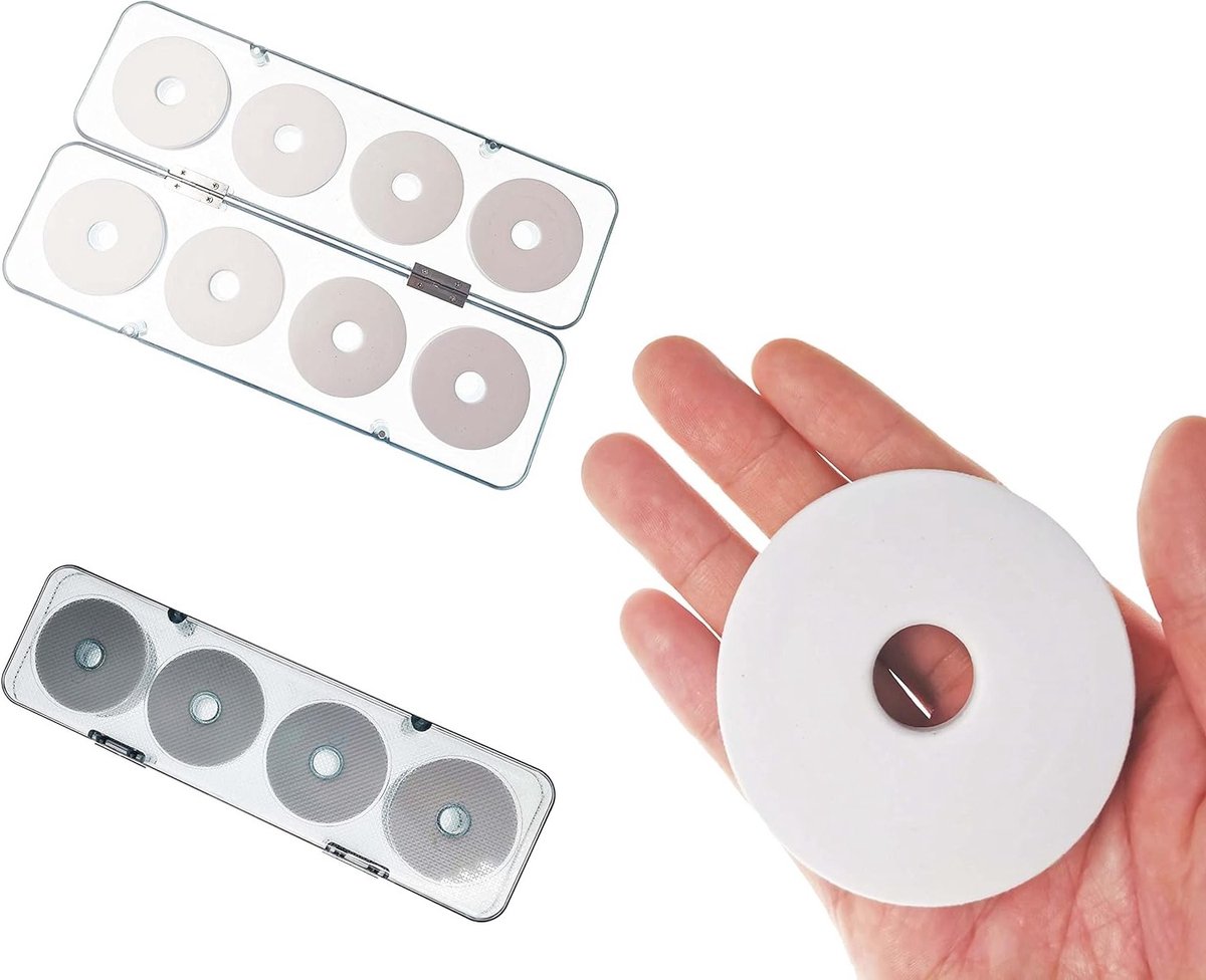 Grote Schuim Visspullen Winding Board met Plastic Opbergdoos voor Vissnoer en Accessoires - 8 Stuks