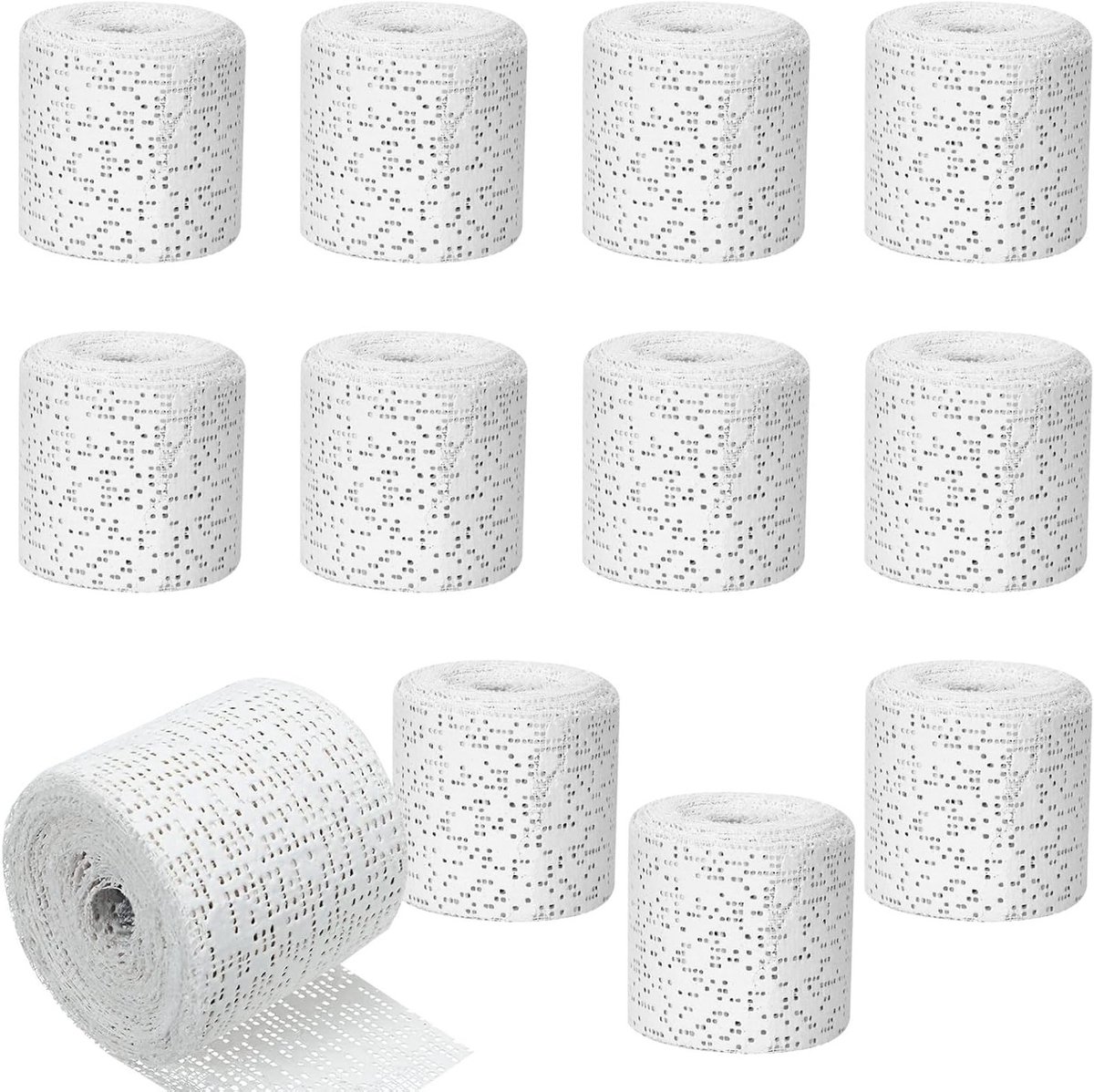 Plakband voor Babybuik 12 Rollen Sneldrogende Gipsverbanden voor Creatief Modelbouw 5cm x 2.7m