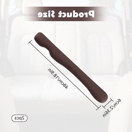 2 stuks PU lederen rugvullers voor autostoelen, spleet- en groefvullers voor optimaal comfort en ondersteuning — afbeelding 5