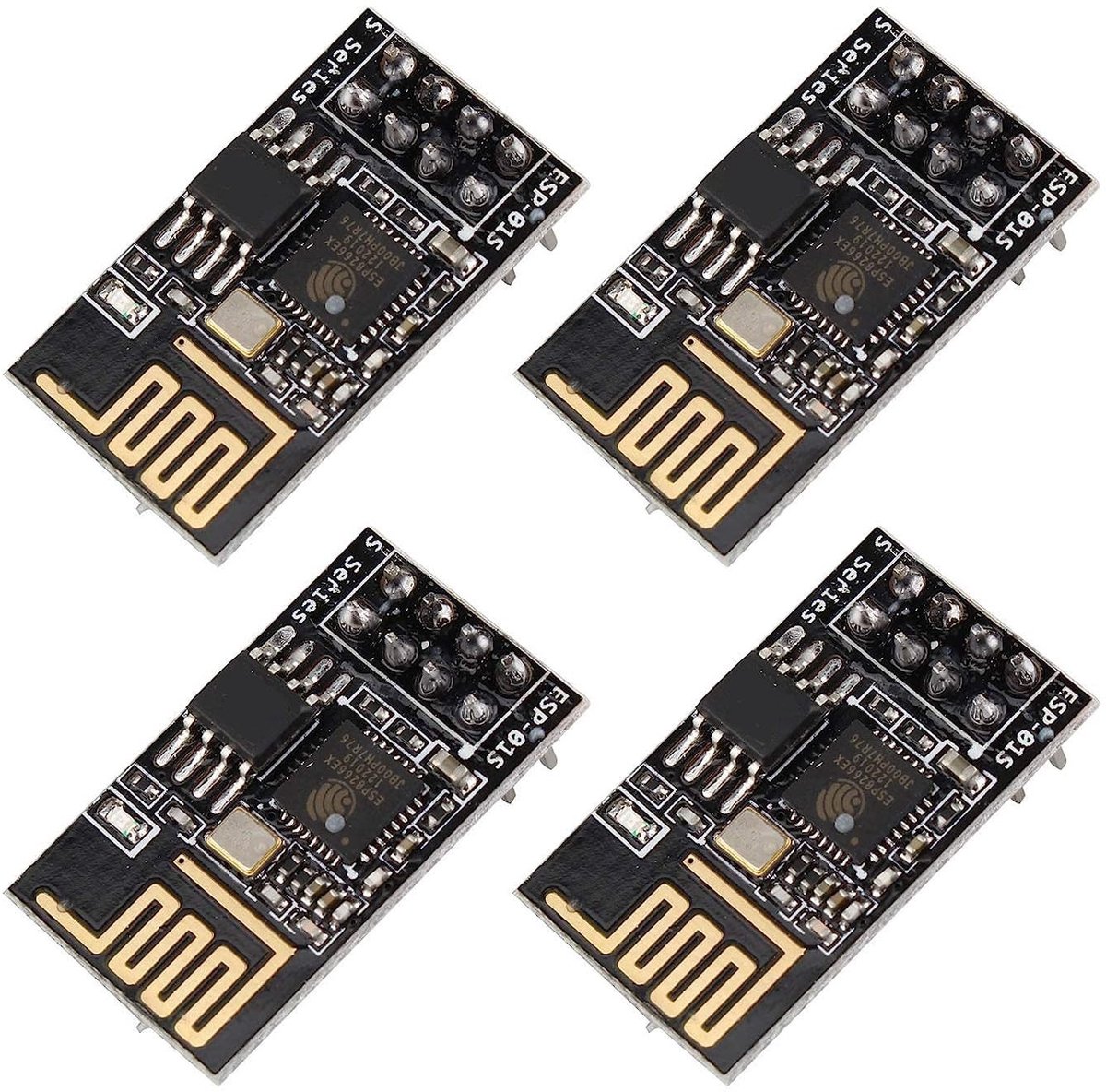 Dailygoody - WiFi Module - ESP8266 - Hoge prestaties - 4PCS - Draadloze Ontvanger - 1MB Flash Geheugen - Geschikt voor Arduino en Raspberry Pi