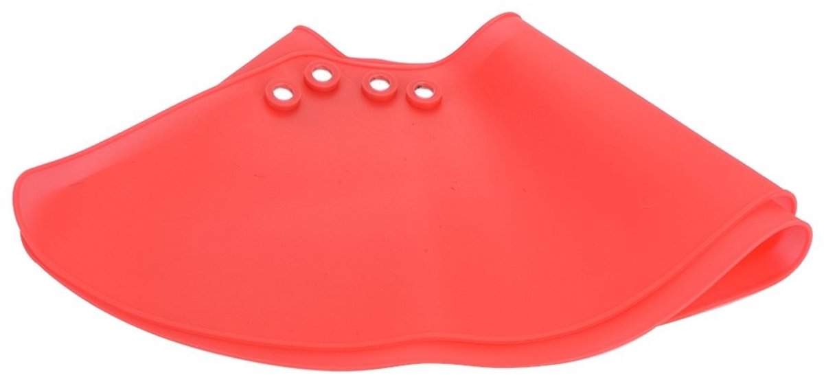 Allecto - Kappers Cape - Knipkraag Nekbescherming - Siliconen Haar Knippen - Rood - Kappersbenodigdheden - Professionele Kapsalon - Waterafstotend