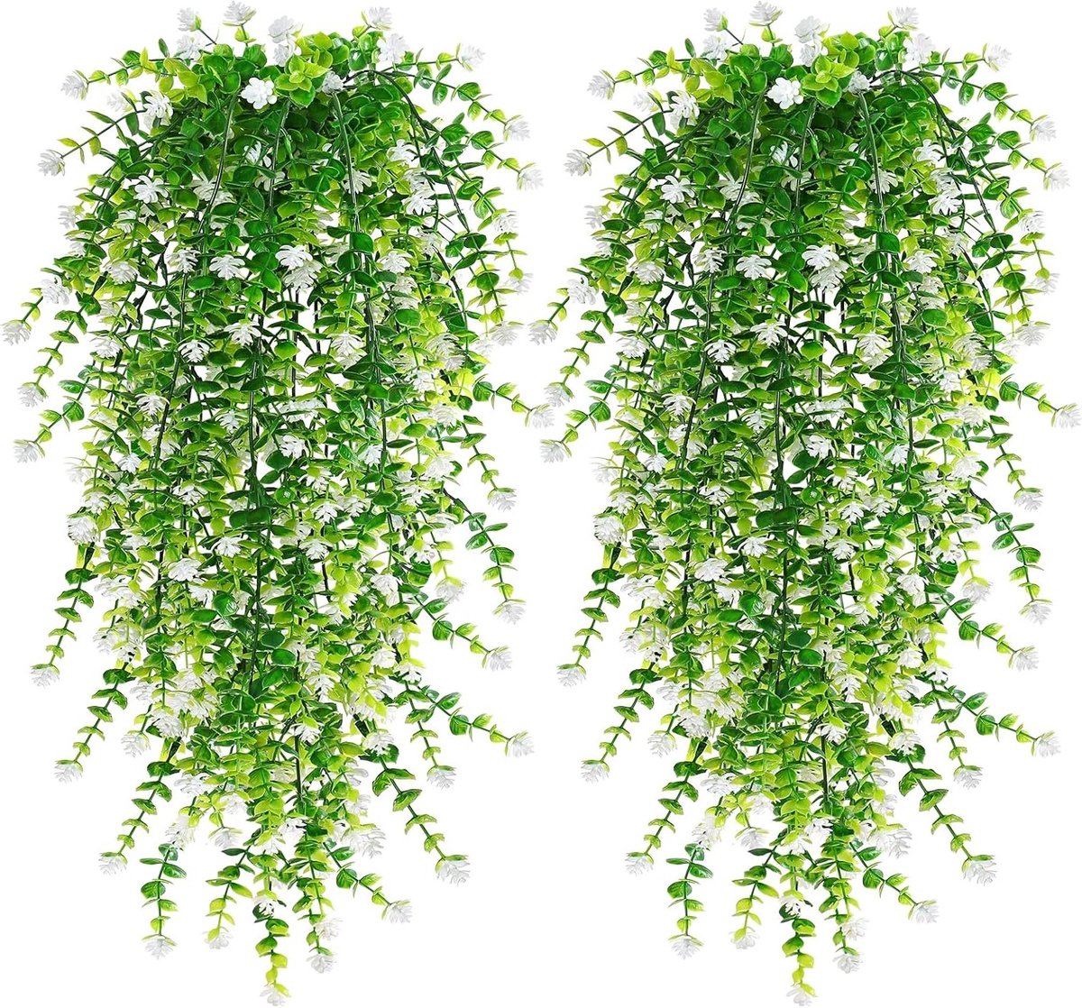 Kunstmatige Hangplanten met Eucalyptus - UV-bestendige Neppflanten voor Tuin, Bruiloft en Interieurdecoratie