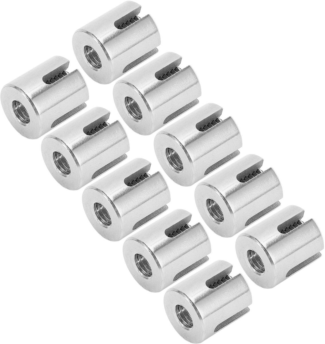Allecto - M8 Rvs Cross Cable Clamps - Draadbevestiging zonder boren