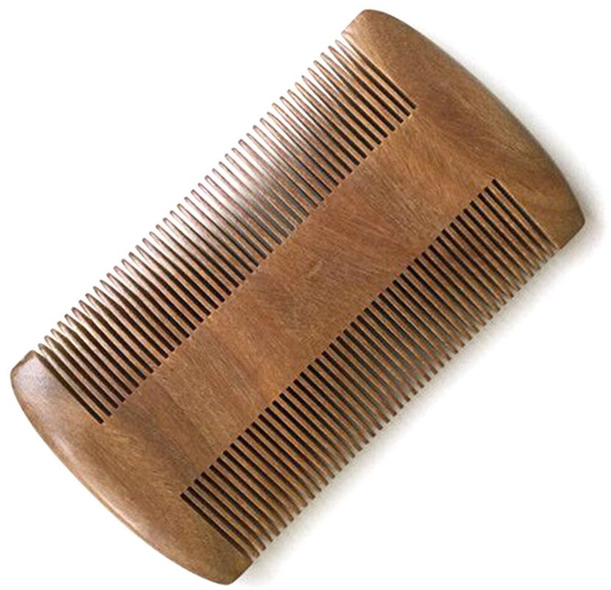 Houten Baardkam - Dubbelzijdig Design - 10 cm