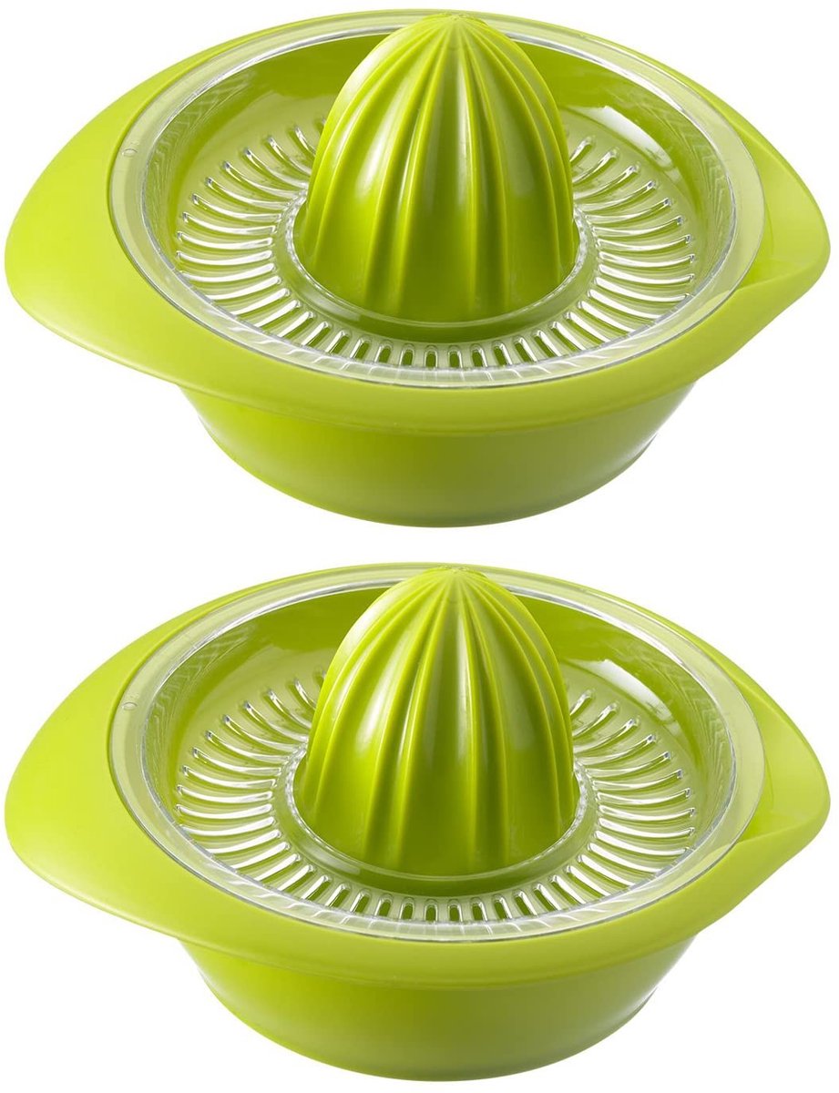 Dailygoody - Citruspers - Handmatige sapmaker - Perfect voor thuisgebruik - Appelgroen - Ideaal voor citroenen en sinaasappels - Vaatwasserbestendig -.